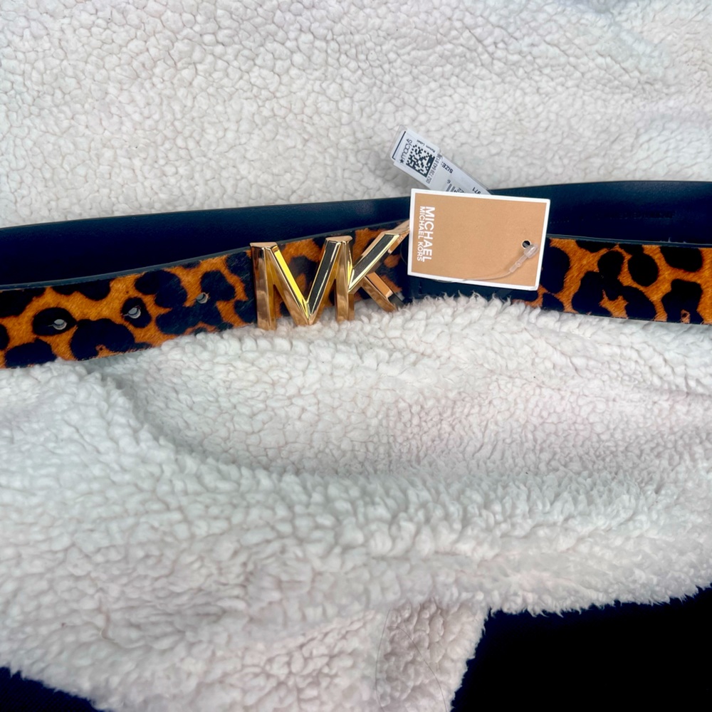 Animal print died calf hair from Michael Kors